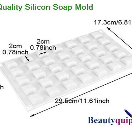 Silicon Mold / 35 Gem Shaped Cavities / Soap Mold / Wax Melts.