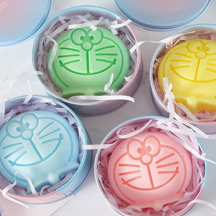 Soap Mold / Smiley Cat Face / 4 cavities