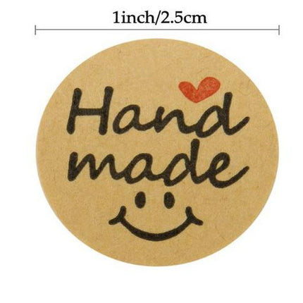 Labels / Stickers "Hand Made" x 500 roll