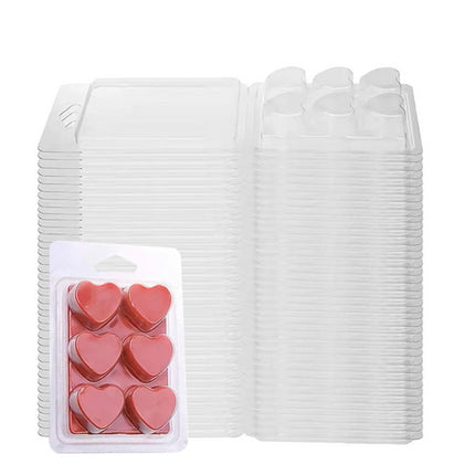 Heart Wax Melt Clamshell Molds