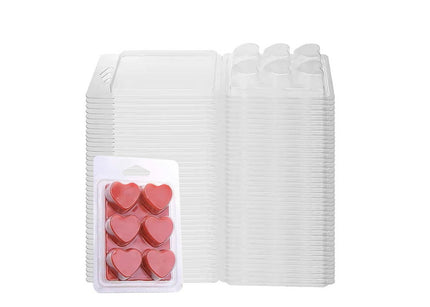 Heart Wax Melt Clamshell Molds