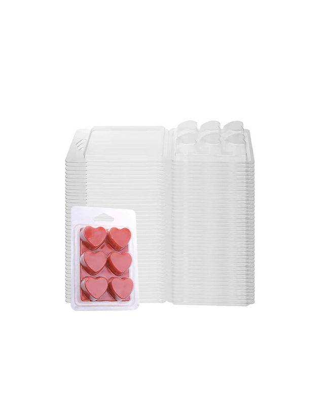 Heart Wax Melt Clamshell Molds