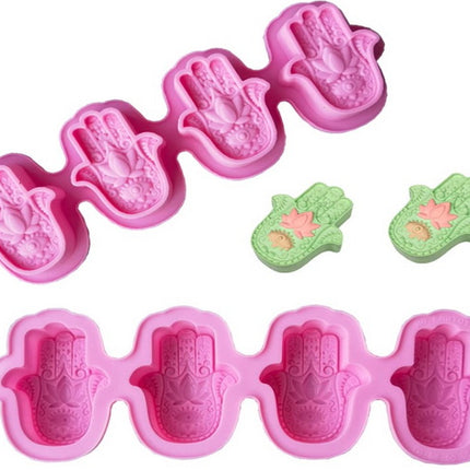 Lotus in Palm Soap Mold x 1 / 4 cavities