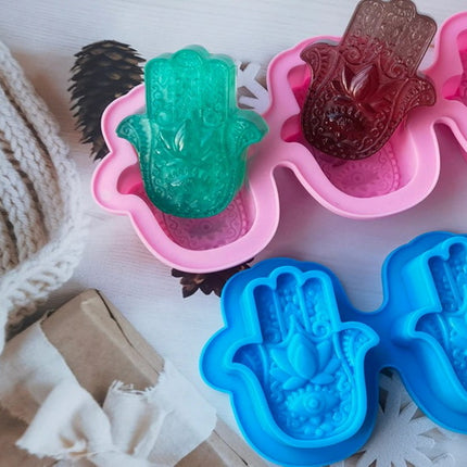 Lotus in Palm Soap Mold x 1 / 4 cavities