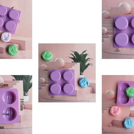 Soap/Candle Mold - Moon Face