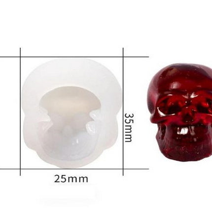 Mini Skull / candle mold / Soap Mold / plaster mold