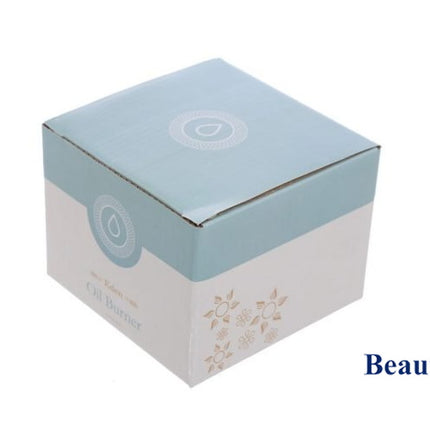 Ceramic Tea Pot Oil Burner with Lid - Sand