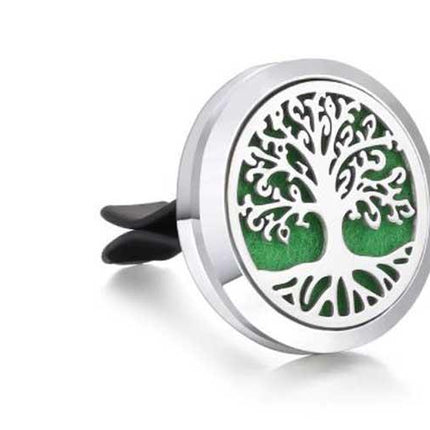 Car Aromatherapy Diffuser / Tree of Life / Vent Essential Oil Diffuser + 10 Pads
