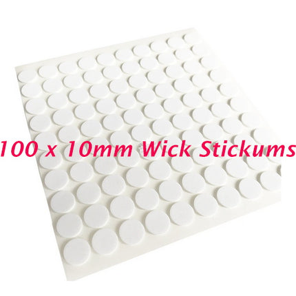 10mm Candle Wick Stickums x 100