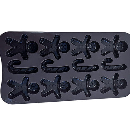 Soap/Candle Mold - Ginger Bread Man / Candy Cane