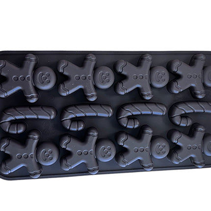 Soap/Candle Mold - Ginger Bread Man / Candy Cane